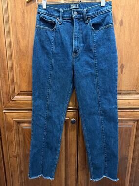 Abercrombie & Fitch Ultra High Rise Straight Denim Jeans Y2K, 28/6R